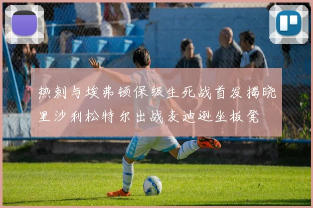 热刺与埃弗顿保级生死战首发揭晓里沙利松特尔出战麦迪逊坐板凳